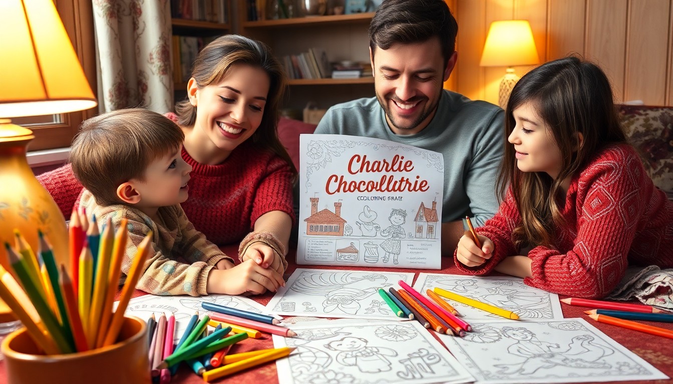 Comment intégrer le coloriage charlie chocolaterie dans le quotidien et léducation