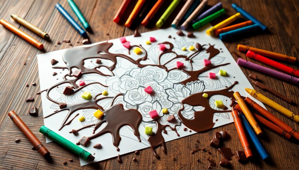 Coloriage chocolat à imprimer : détente gourmande pour toute la famille