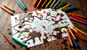 Coloriage chocolat à imprimer : détente gourmande pour toute la famille