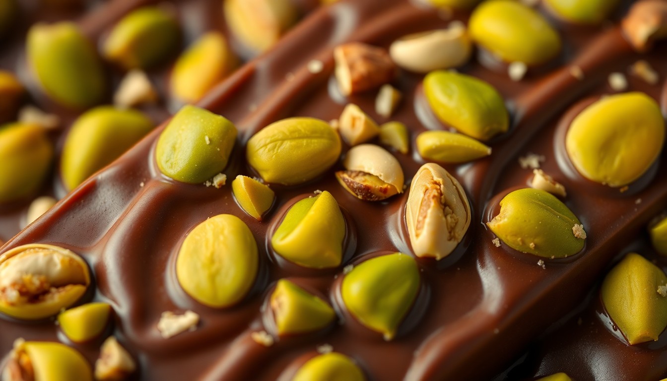 La fusion parfaite  chocolat et pistache dans une tablette inédite