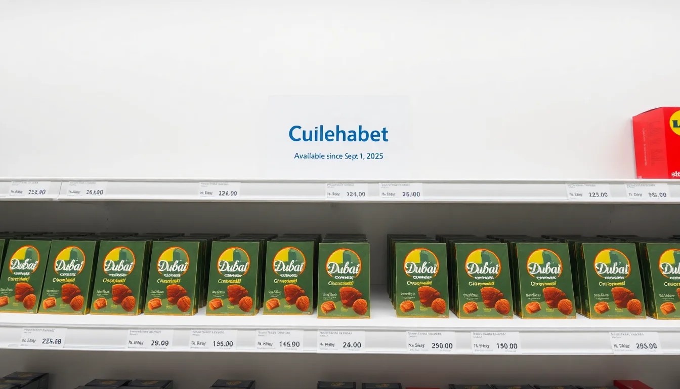 Où et quand trouver la tablette chocolat dubaï lidl en 2026